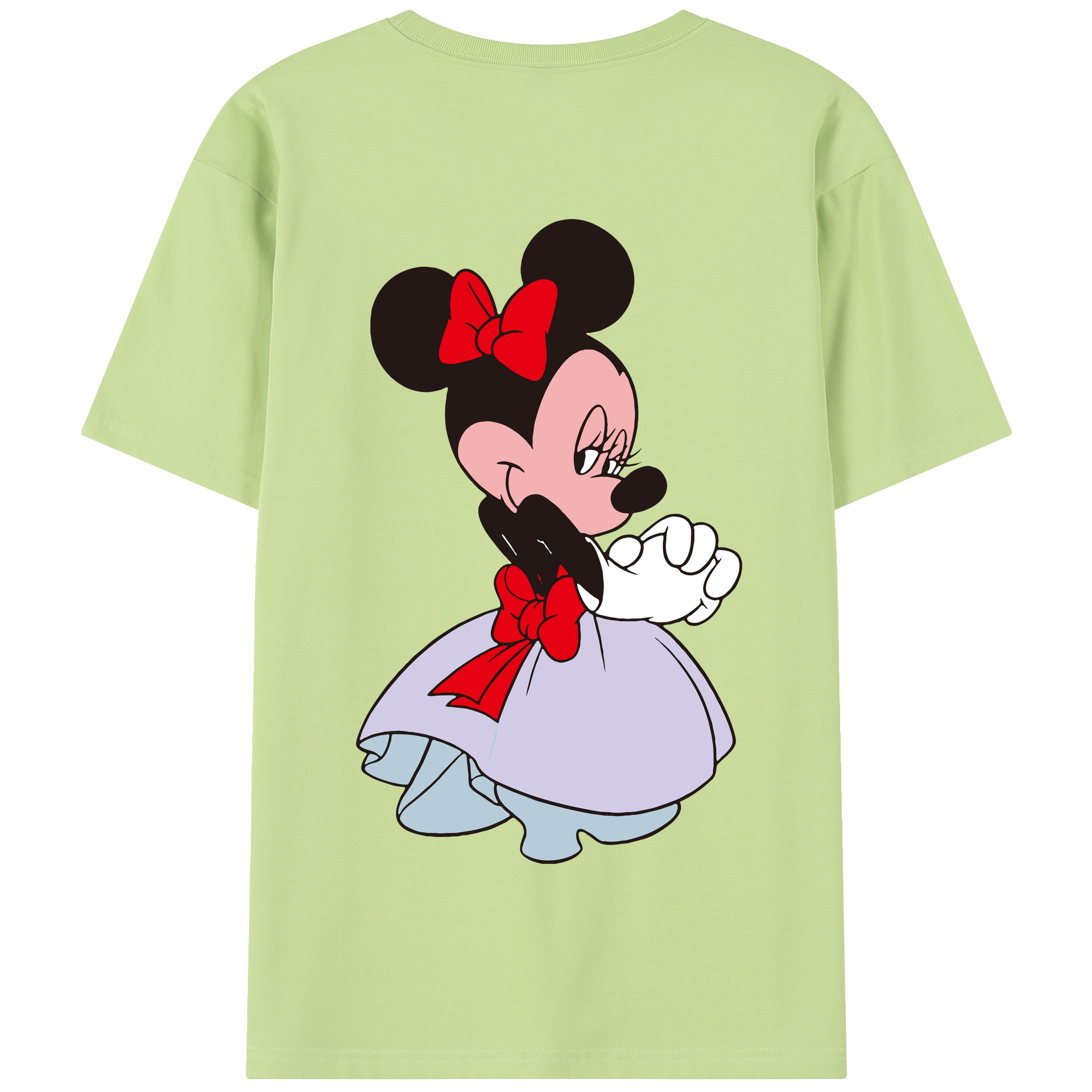 （画像用） ミッキーマウス Mickey Mouse 綿100％半袖Tシャツ（背面プリント）